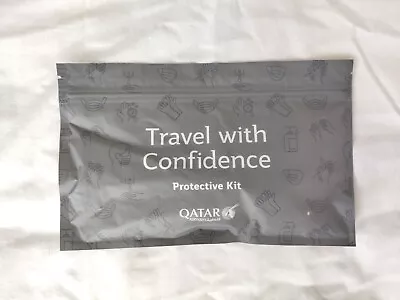 New Sealed Qatar Airways 'Travel With Confidence' Protective Kit • $11.19