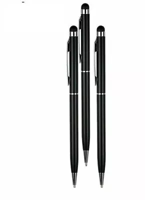 3 X Black Touch Screen Ball Point Stylus Pen For IPHONE IPAD And Android Phone • £2.65