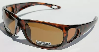 $59.95 • Buy COYOTE BP-17 Bifocal +1.50 POLARIZED Sunglasses Reading Tortoise/Brown Fishing 