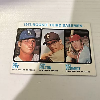 Mike Schmidt Cey Hilton 1973 Topps #615 Rookie Baseball Card Read Description • $80