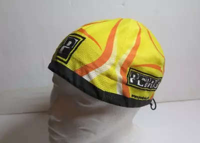 VTG PEDRO'S Cycling Cap Yellow Summer Mesh Hat Bicycle USA Made • $19.95