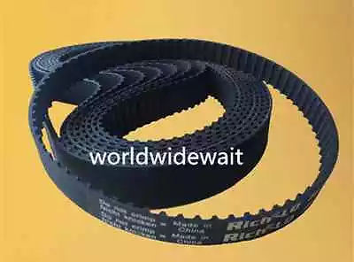 T5-330 66 Teeth 5mm Pitch 10mm Width 330mm Girth Black Rubber Timing Belt • $7.88