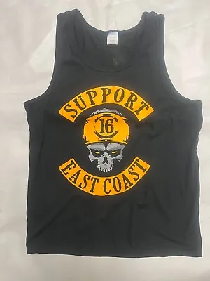 Support 16 Pagan's Mc Motorcycle Club East Coast Madness Tank Top Shirt Xl • $35