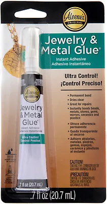 Aleene's JEWELRY & METAL GLUE CLEAR Instant Adhesive ULTRA CONTROL WATER PROOF • $9.98