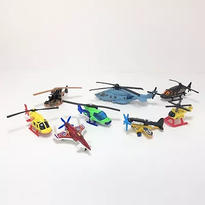 Hot Wheels Matchbox Diecast Air Rescue Lot Of 8 Helicopter Chopper Airplane 1:64 • $14.94