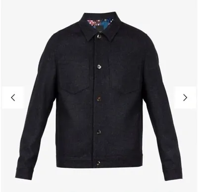 NWT Ted Baker London Mens Rarebit Slim Fit Wool Jacket Size 6 Navy  $449 • $150