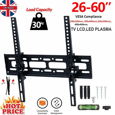 Tilt TV Wall Bracket Mount For LED LCD Samsung LG 26 32 42 47 48 49 50 55  Inch • £7.90