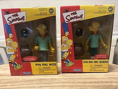 Vintage The Simpsons Pin Pal Moe & Mr. Burns ToyFare Exclusive Action Figure New • $39