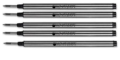 $14.95 • Buy 5 Monteverde Rollerball Refills For Montblanc Pens, Black Medium, New, M23