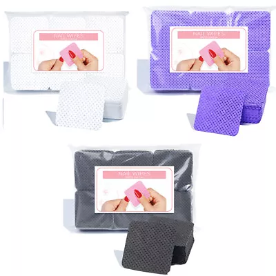 300 PCS Lint Free Wipes Nail Polish Remover Pad Manicure Pedicure Cleaning T FN4 • $3.31