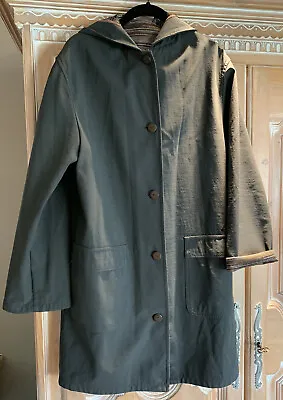 MISSONI Sport Brown Hooded Jacket W/Neutral Chevron Print Lining Size-Medium 42 • $59.99