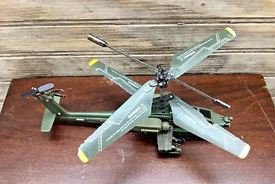 Apache Toy Helicopter RC Flight Infrared Gyro Military Aircraft SOLD AS IS • $14.99