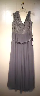 EVA USA Gray Long Party/New Year/Bridesmaid/Special Occasion Dress Gown New 3XL • $59.99