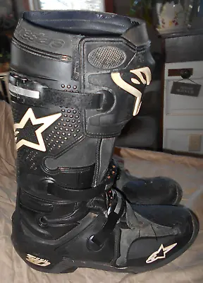 Alpinestars Tech 10 Motorcycle Boots Size 47 48 Euro 12 Usa Motocross • $89.99