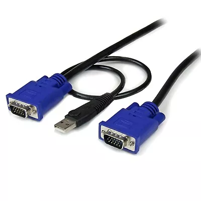 4 Ft Ultra-Thin USB VGA 2-in-1 KVM Cable • $12.79