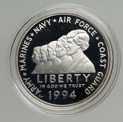 1994 P USA United States WOMEN In MILIITARY ARMY NAVY Proof Silver $ Coin I94222 • $478.80