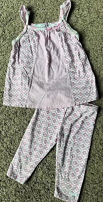 Girls NAARTJIE 2-pc Pink Tank Top/ Capris Outfit Set Size 4 / 4T / Small • $14.99