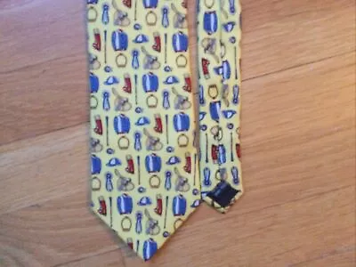 LILO Collections  100% Silk Hand Made Equestrian Horse Kentucky Derby Neck Tie • $7.99