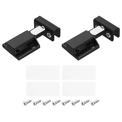 Double Head Magnetic Glass Door Hinge 5-8mm Clip For Glass Door Bright Silver • $12.57