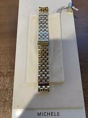 New Michele Sport Sail Gold 20MM Bracelet MS20CX246710 Band Strap • $319