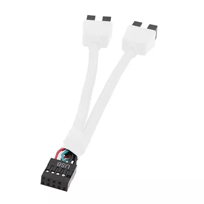 15CM Enhanced USB 9Pin Splitter Line Shielded USB 2.0 9 Pin To 9Pin Cable • £6.53