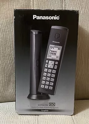 Panasonic KX-TGK220 Single Cordless Telephone With Answer Machine  - Black. • £24.99