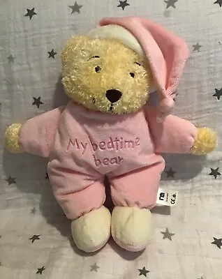 Mothercare My Bedtime Bear Teddy Pink Soft Toy Blankie Comforter Vintage • £39.99