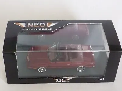 1:43 Scale Mint Dodge 600 Convertible Dark Red 1984 From NEO Models In Mint Case • £39.99