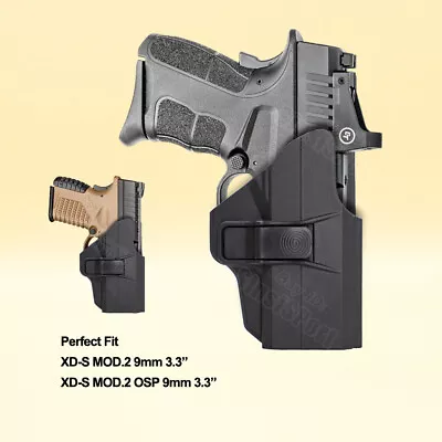 XDS Holster Fits Springfield Armory XD-S MOD.2 OSP XDS 9mm 3.3 Tactical Holder • $21.90