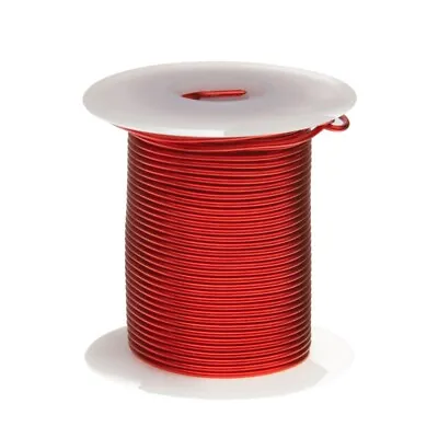 19 AWG Gauge Heavy Copper Magnet Wire 2 Oz 31' Length 0.0386  155C Red • $10.10