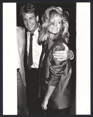 1984 FARRAH FAWCETT & RYAN O'NEAL Photo PRETTY CHARLIE'S ANGELS STAR Hdp • $4.99