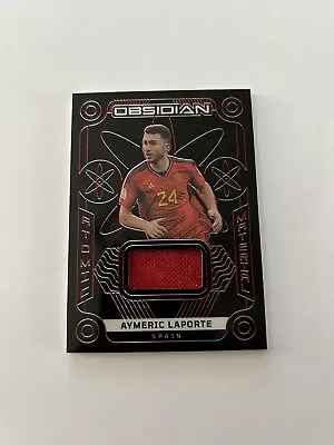 Aymeric Laporte Red Etch Atomic Patch /44 2022-23 Panini Obsidian Spain Man City • £0.99