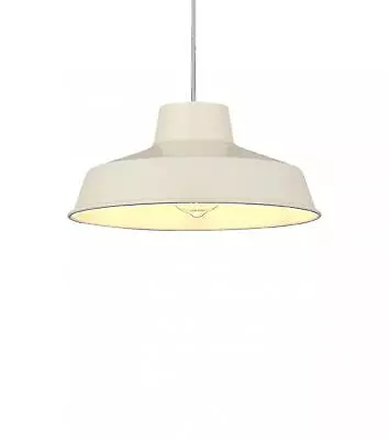 Cream Metal Ceiling Lampshade Retro Vintage Pendant Light Shade 30cm • £19.98