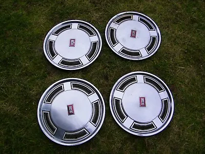 4 Vintage 1974-1976 Oldsmobile 15  Hubcaps Wheel Covers USED • $251.67