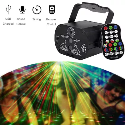 1240 Patterns Laser LED RGB Projector Stage Light DJ Party KTV Club Disco Lights • £17.42