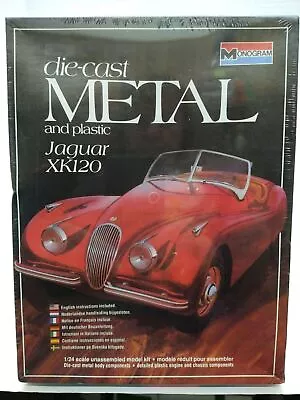 Monogram 6103 Jaguar XK120 Die-cast Metal And Plasti1/24 Scale Model Kit • $39.99