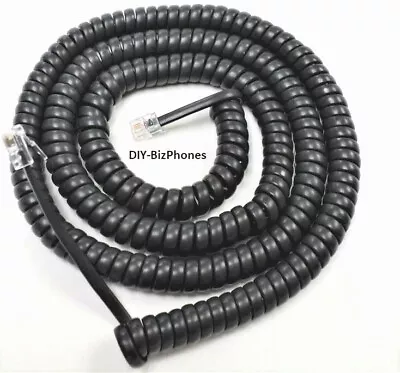 5-Pack Lot Toshiba Charcoal Gray Long Handset Cord DKT3000 Phone Receiver 25Ft • $19.99