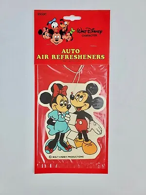 1980's Vintage Walt Disney Mickey & Minnie Mouse Car Air Freshener Larger  • $15.99