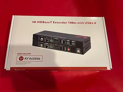 NEW 4K HDBaseT Extender 100m With USB 2.0 Receiver And Transmitter 4KEX100-KVM • $30