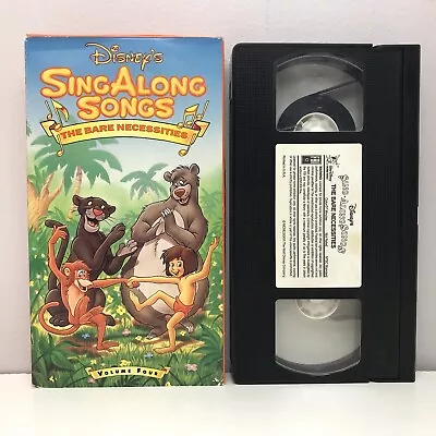 Disney Sing Along Songs Jungle Book Bare Necessities VHS Tape White Label RARE! • $27.99