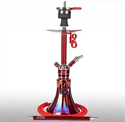 Made In Germany Hookah Heavy Metal Stainless Steel Glass German Shisha 4 Hose... • $214.79