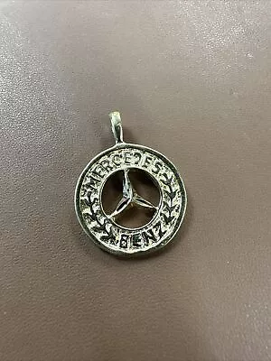 Vintage Mercedes Benz Gold Necklace Pendant 1980s  • $59.99