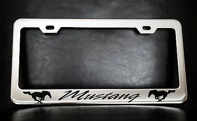  Mustang  License Plate Frame Custom Made Of Chrome • $29.99