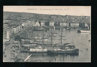 France MARSEILLE Vieux Port Sail Tall Ships C1900s? PPC • £8