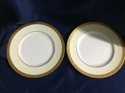 2 Minton Buckingham Dinner Plates  Gold Trim Mint Made England • $79.99