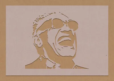 Ray Charles Stencil Celebrity Piano Star  • £2.99