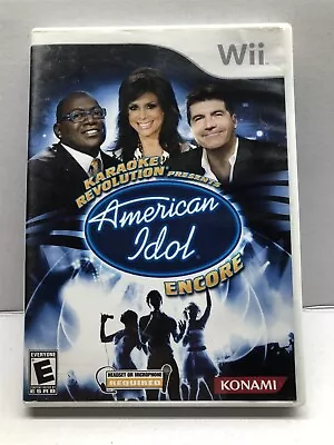 Karaoke Revolution Presents AMERICAN IDOL ENCORE - Nintendo Wii Game No Mic • $9.99