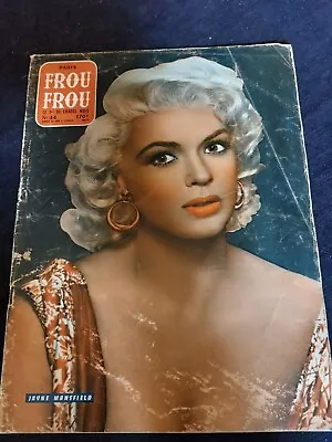 Paris Frou-Frou Magazine No.44 Vintage French Jayne Mansfield Moulin Rouge 1950s • £16