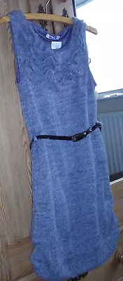 £5.99 • Buy Grey Ruffle Sleeveless, Mini Dress Size Small 33.5  Length By Wal-G