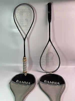 Gamma Stealth (2) Pair Of 27” Squash Racquets Super Ultra Light With Bags. • $41.24